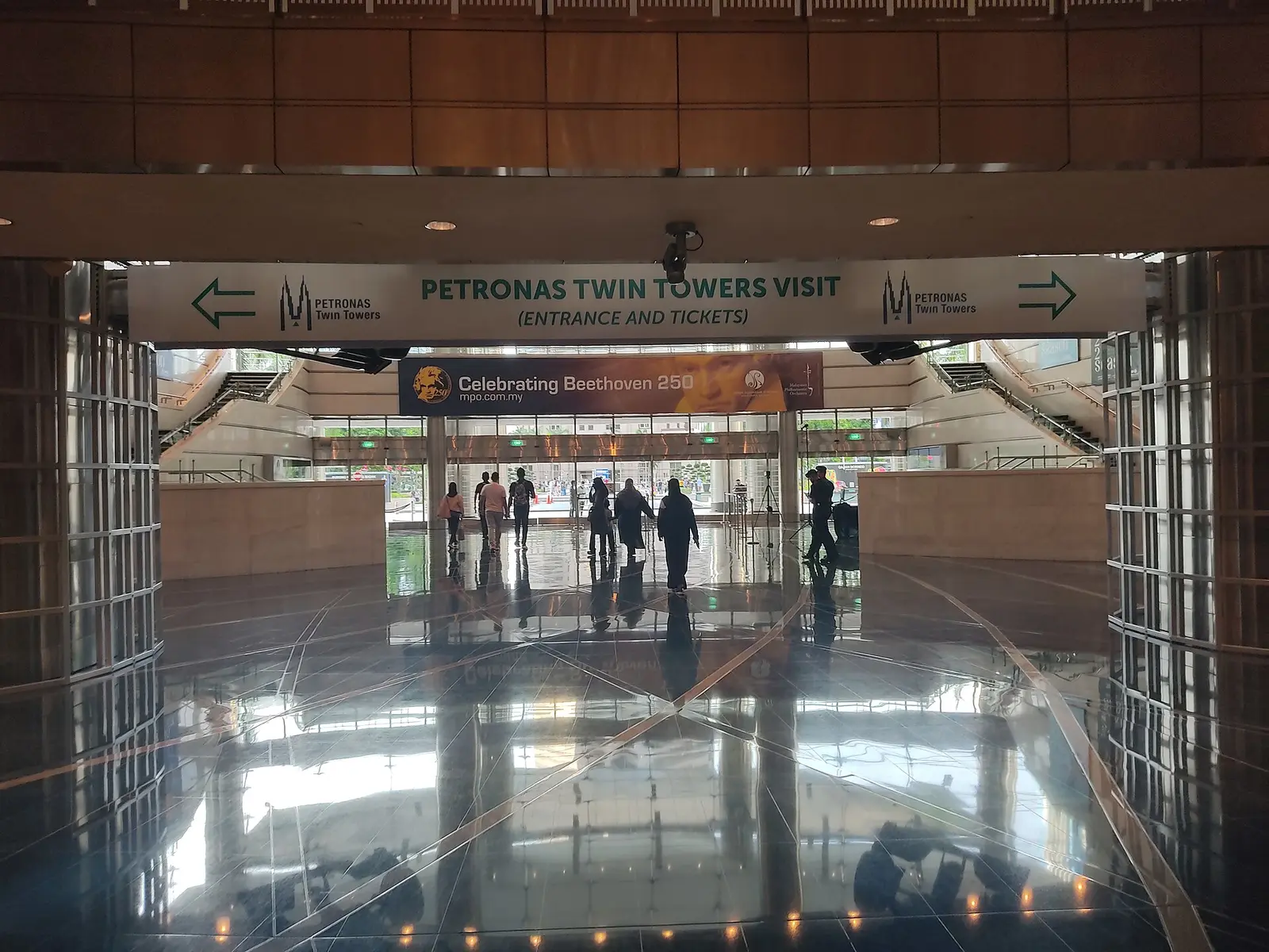 Concourse leading to the Petronas Philharmonic Hall in the Petronas Twin Towers
