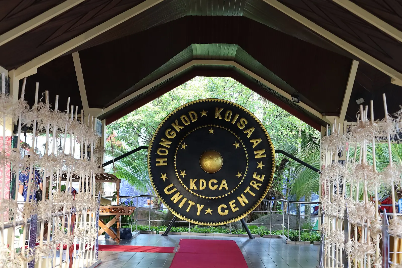 The Hongkod Koisaan gong at the Kadazandusun Cultural Association centre during Kaamatan 2026